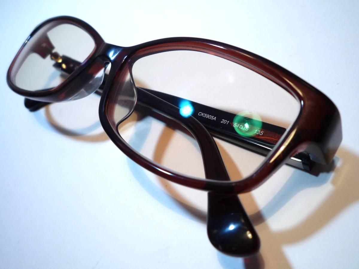 39997 Calvin Klein/カルバンクライン スクエアウェリントン型 サングラス 眼鏡フレーム_画像10