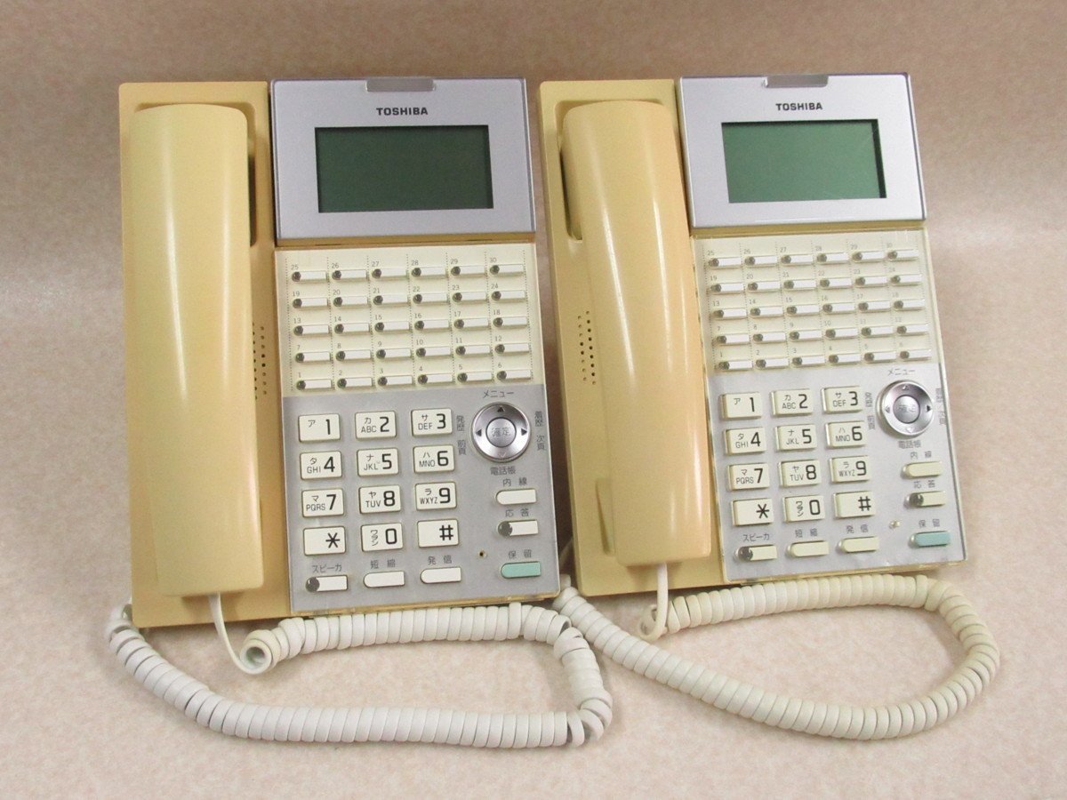 ▲Ω XD1 1807 保証有 東芝 TOSHIBA LT900 TD920兼用 コミティ デジタルボタン電話機 DT-330HD 2台セット ・祝10000！取引突破
