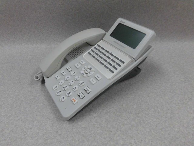 Ω ZJ2 179♪ 保証有 NTT αA1 東16年製 A1-(24)STEL-(1)(W) 24ボタンスター電話機 動作済 同梱可 2台_画像5
