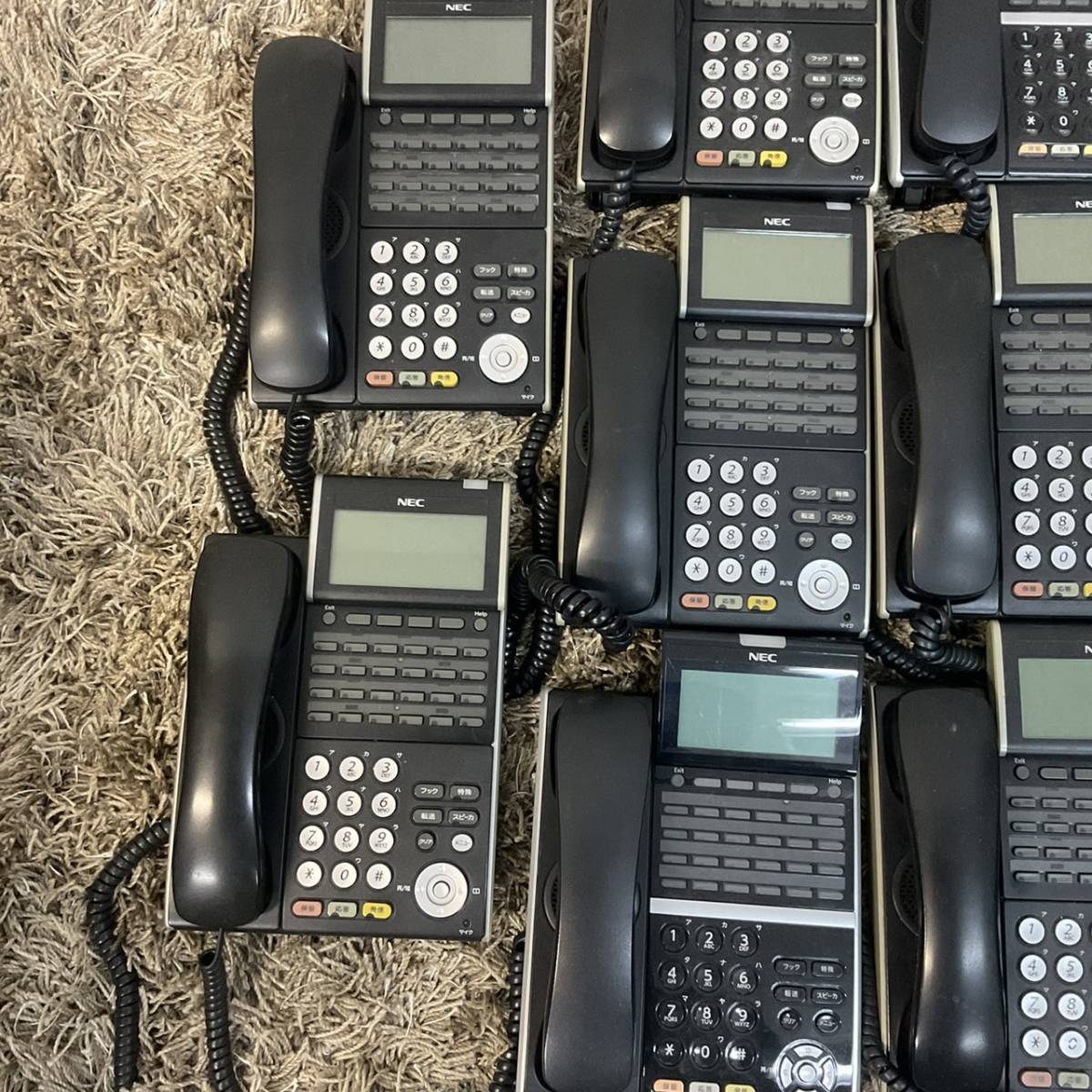 美品 NEC Aspire X DT300Series 24ボタン標準 電話機 DTL-24D-1D BK TEL 大量まとめ 14台 セット 10台 以上 ビジネスフォン_画像4