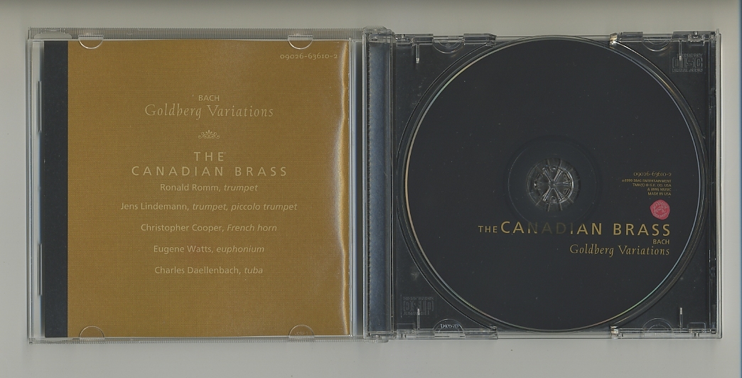 CD★カナディアン・ブラス ゴルトベルク変奏曲 Canadian Brass Goldberg Variations バッハ Bach ゴールドベルク・ヴァリエーション_画像5