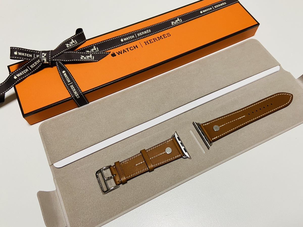 新品未使用 Apple Watch HERMES 44mm 45mm シンプルトゥール レザーストラップ クルード セル ベルト アップルウォッチ エルメス Series9_画像1