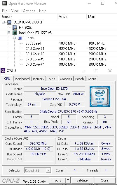 Intel　Xeon　E3-1270V5　 SR2LF　中古 　　　　　04162_画像3