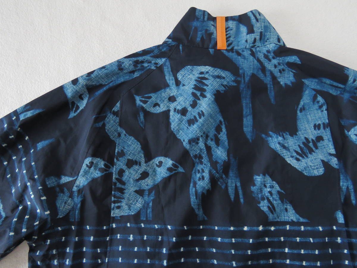 ポロ ラルフローレン　RLX　藍染め　転写　ウォーターリペラント ジャケット　アノラック　ナイロン　縫い絞り　縞　Polo Ralph Lauren　S_画像10