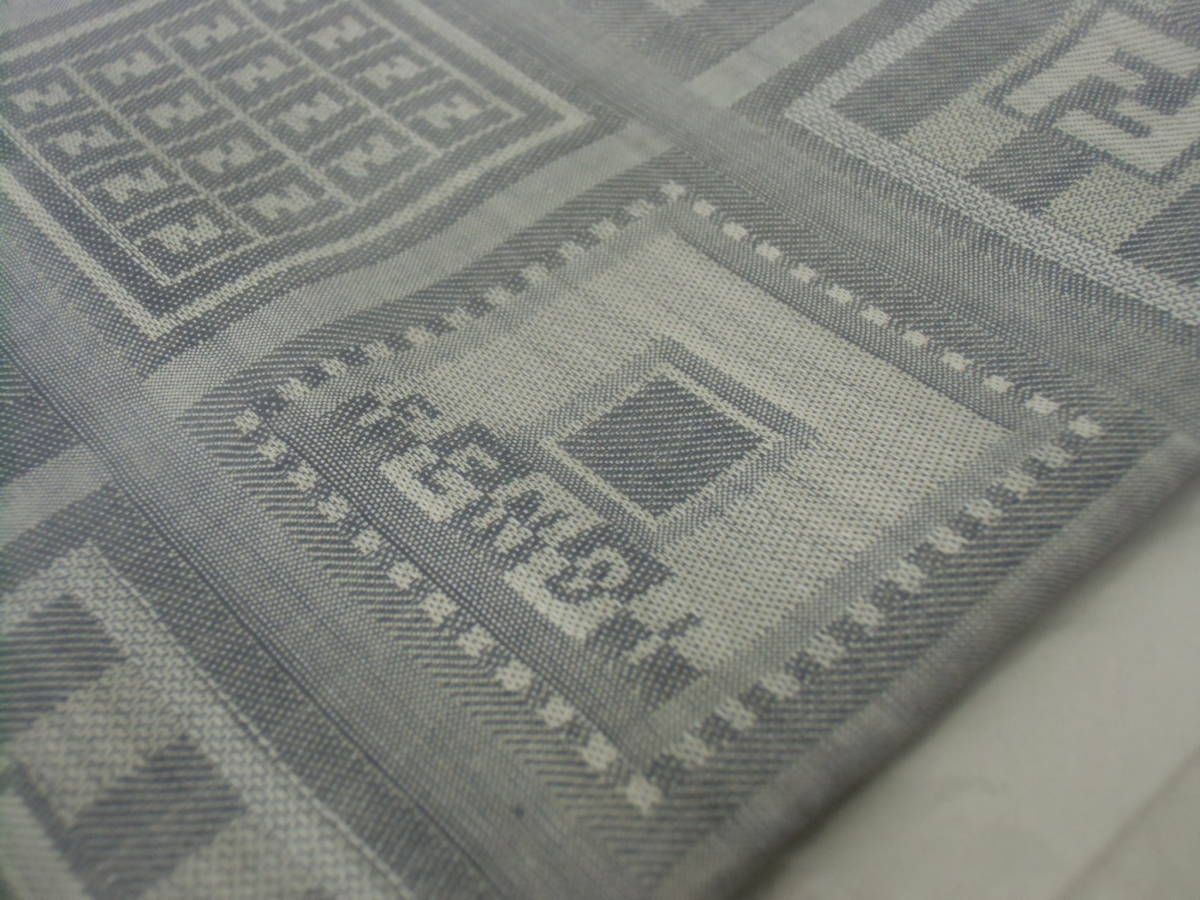  unused FENDI Fendi handkerchie 2 pieces set 49×49cm gray series 
