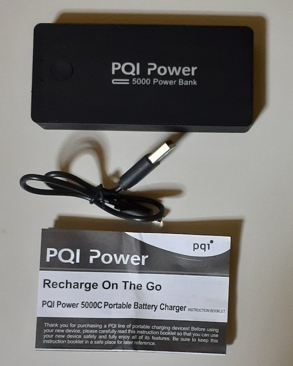 3996 3個 未使用 モバイルバッテリー 5,000mAh 5V 2A PQI Power 5000C Power Bank 6PPA-06BR0001A_参考写真