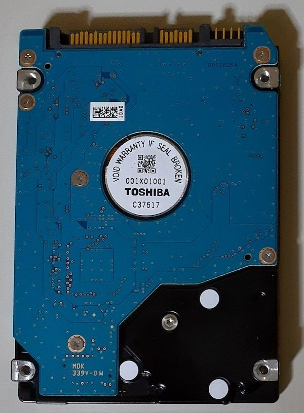 4014 2.5インチ内蔵SATAハードディスク 750GB 9.5mm 5400rpm 東芝 MK7575GSX 使用2957時間 注意 dynabook Windows8 リカバリ TI30928600D_画像2