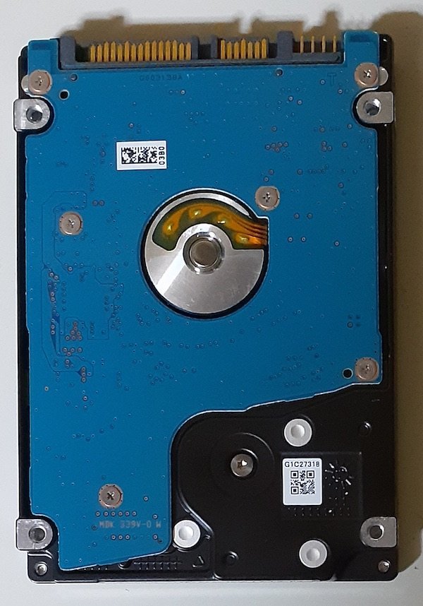 4005 2.5インチ内蔵SATAハードディスク 750GB 9.5mm 5400rpm 東芝 MQ01ABD075 使用5530時間 正常 dynabook Windows8 リカバリ TI30928600D_画像2
