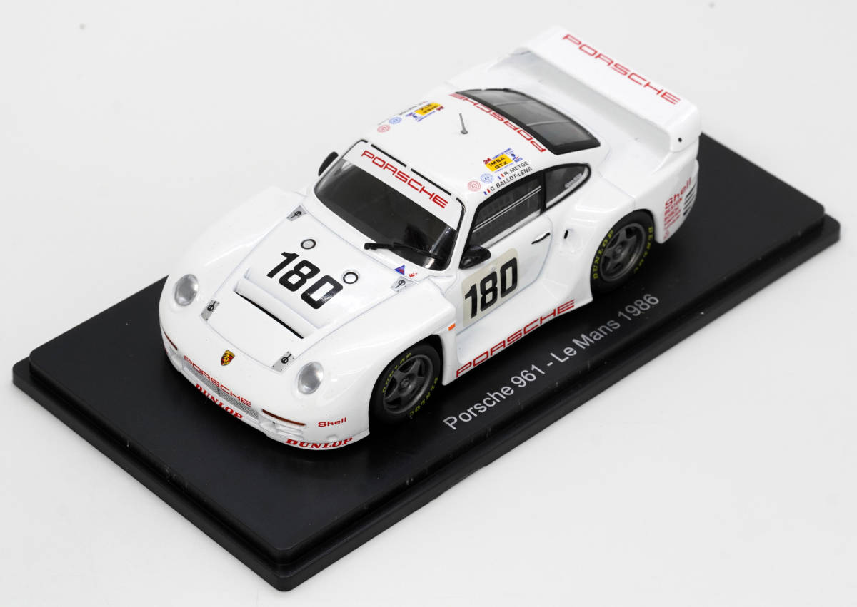 ◆64　Porsche　ポルシェ　961　1986　ル・マン24時間レース カーコレクション　1/43　アシェット　模型のみ　スパーク_画像1