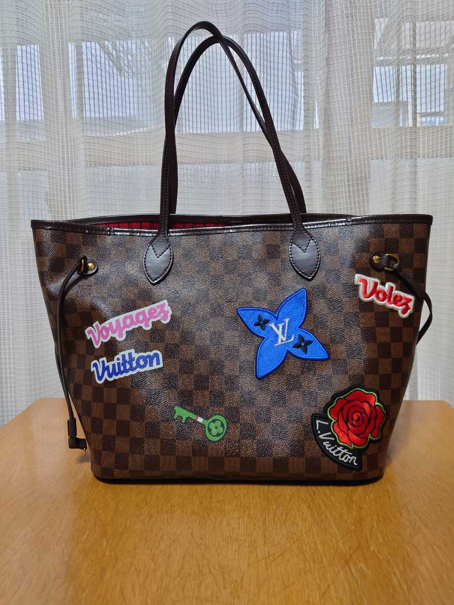 Louisvuitton ルイヴィトン　ネヴァーフルMM 2018年限定　ダミエ・エベス・パッチーズ　N40049_画像1