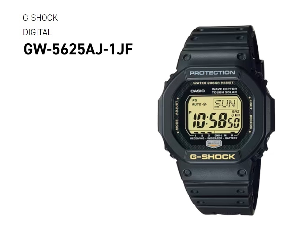 新品 25周年記念 GW-5625AJ-1JF (2007) G-Shock 25th Dawn Black 限定 希少 レアの画像1