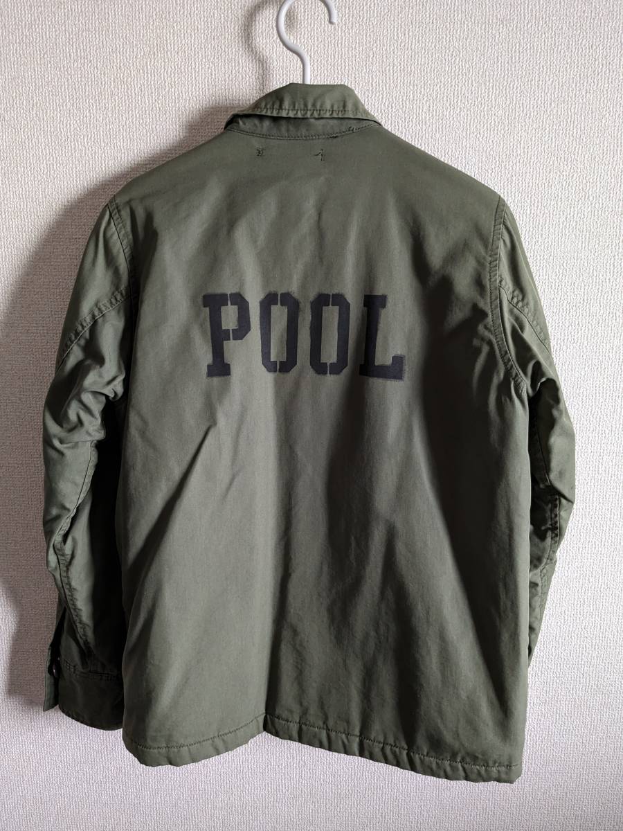 美品　Sサイズ　The Pool Aoyama × Wtaps　A-1 (2014 A/W)　ジャケット　Sneak Collection　オリーブ　藤原ヒロシ　限定　コラボ_画像2