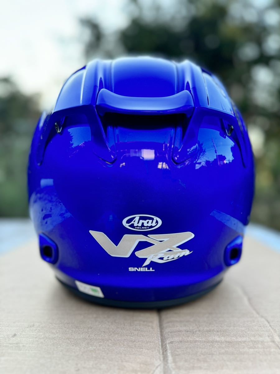 アライヘルメット　VZ-RAM 山城コラボカラー サイズXL ビビッドブルー　ジェットヘルメット_画像4