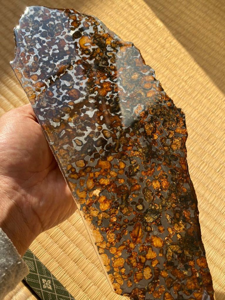 32cm large rare cosmos power pala site meteorite se Rico meteorite stone iron meteorite high quality meteorite .. better fortune .. work .up luck with money up