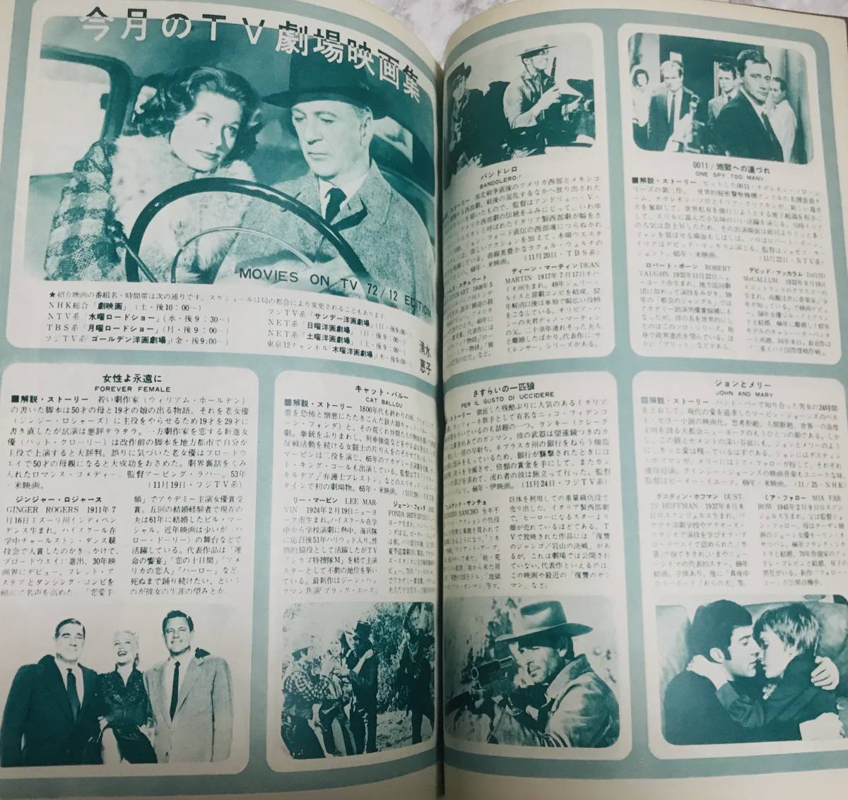 テレビジョンエイジ / 外国テレビ映画のすべて=スパイ番組篇 昭和47年12月号の画像6