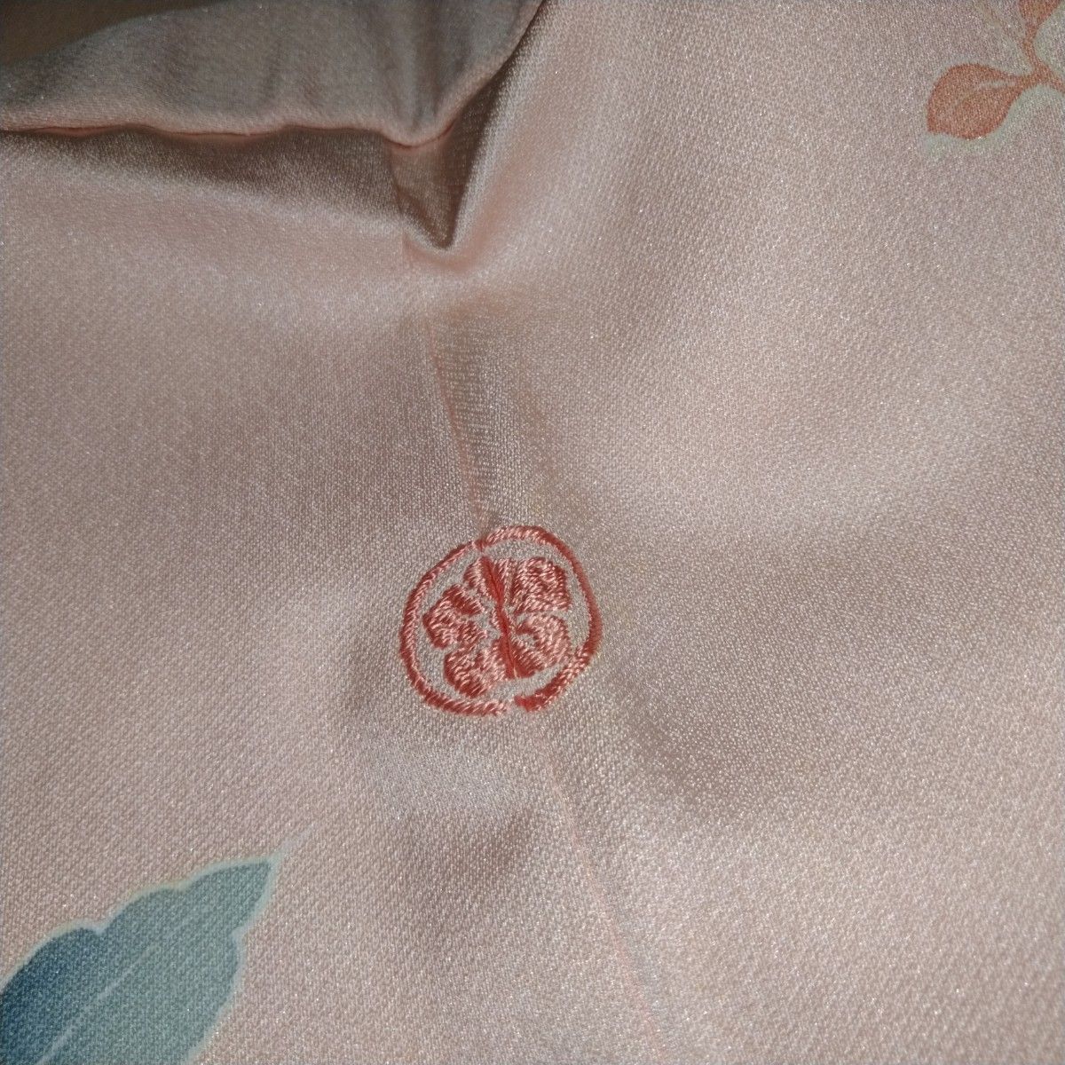 【正絹 】 刺繍一つ紋付き    訪問着・袋帯・帯締め3点セット