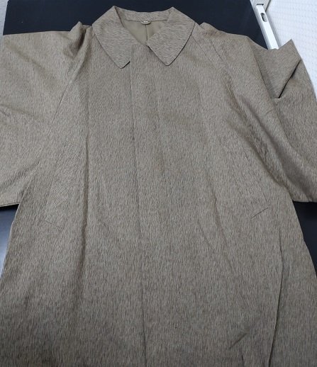 YH-3131　メンズコート　防寒コート　日本製　ロナール　Ｓ　角袖　着物コート　リサイクル品_画像6