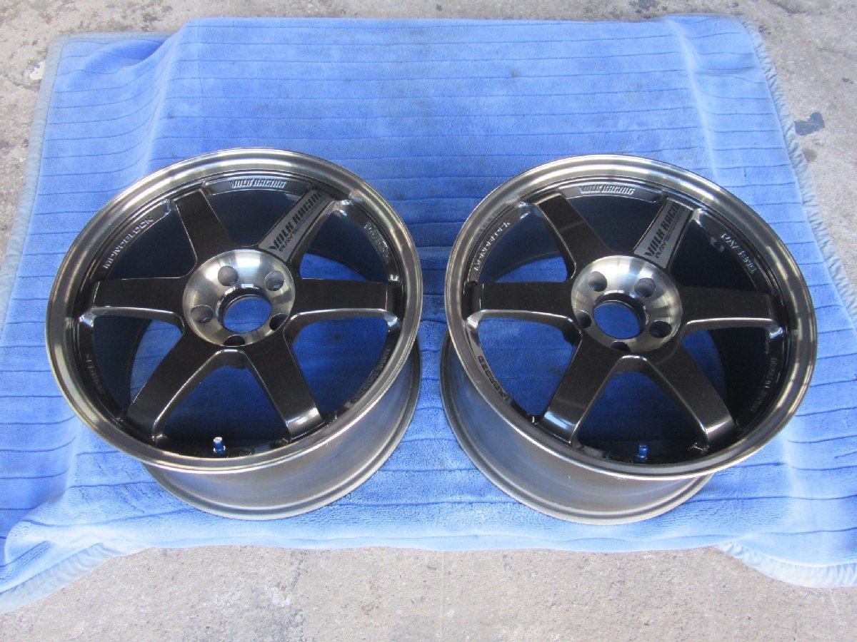 ◆RAYS◆VOLK RACING◆TE37SL◆FORGED◆鍛造レーシングホイール◆18インチアルミ◆2本◆9.5J+40◆PCD114.3/5H◆PW◆同梱不可◆_画像1