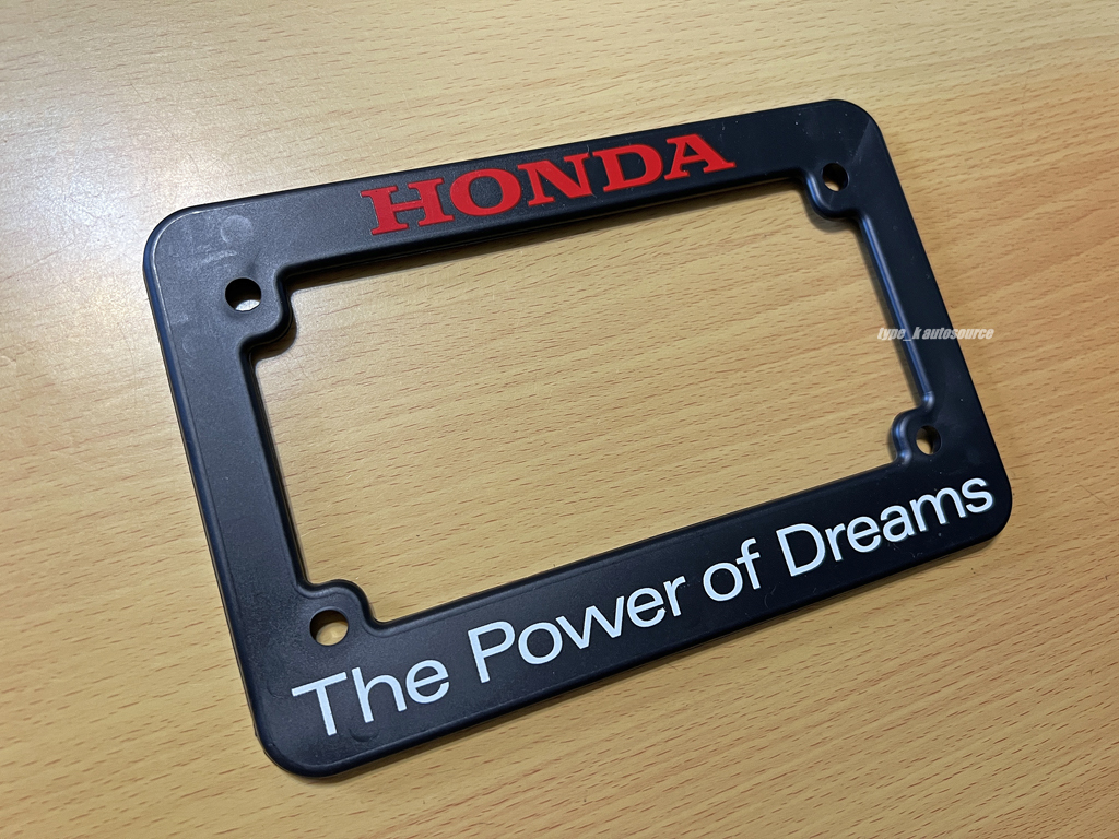 USホンダ オフィシャル ナンバーフレーム Power of Dreams バイク用 USDM北米JDM HONDA RUCKUS Zoomerズーマー Monkeyモンキー HELIX GROM_画像3