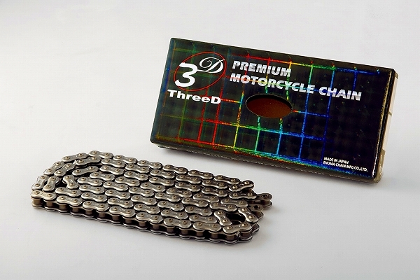EKチェーン/江沼チェーン シールチェーン ThreeD/スリード Zシリーズ ドゥカティ 749 シルバー 525 98L 継手:MLJ 525Z/3D(CR;-) 2輪