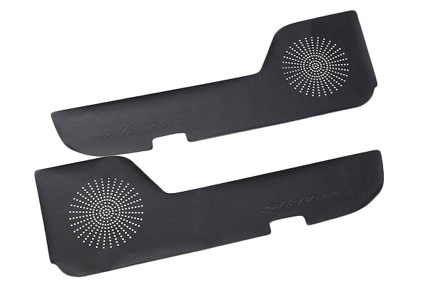 シルクブレイズ フロントドアキックガードシート トヨタ ヴェルファイア ANH/GGH 2#W /ATH20W カーボン調 入数:1セット(2枚) SB-KGS-006_画像1