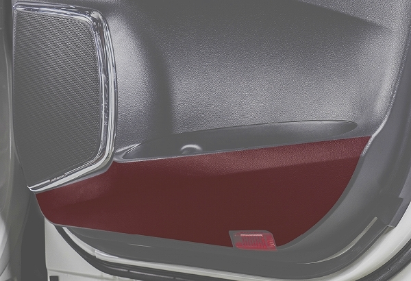 シルクブレイズ フロントドアキックガードシート トヨタ ヴェルファイア ANH/GGH 2#W /ATH20W カーボン調 入数:1セット(2枚) SB-KGS-006_画像3