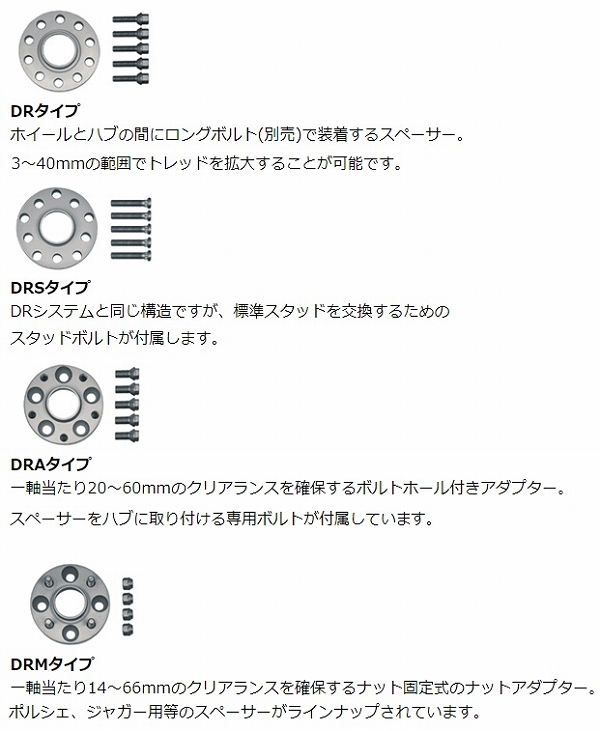 H＆R スペーサー TRAK＋ ジャガー XF DRMタイプ 20mm厚 5穴 PCD108 63.3φ 入数：1セット(2枚) 4035633_画像2