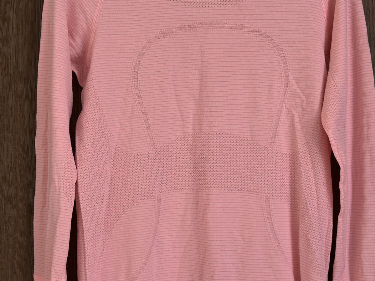 lululemon ルルレモンSwiftly Tech Long-Sleeve Shirt 2.0長袖 T、サーモンピンク系、8_画像3