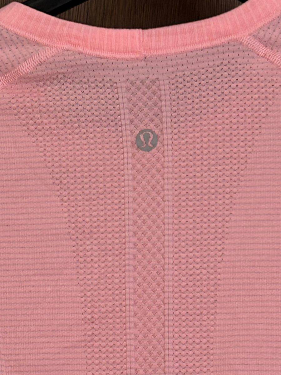 lululemon ルルレモンSwiftly Tech Long-Sleeve Shirt 2.0長袖 T、サーモンピンク系、8_画像5