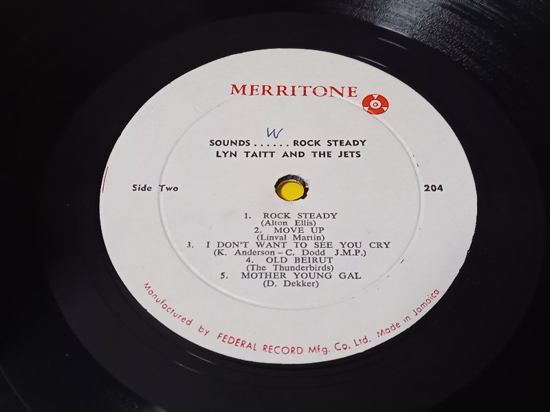 【MERRITONE 204 / Vintage盤】★★★ LYN TAITT AND THE JETS / SOUND.....ROCK STEADY ★★★_画像4