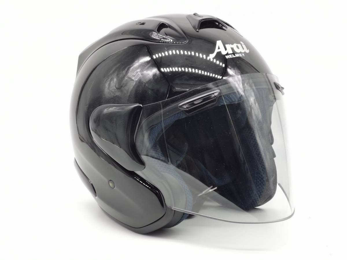 Arai アライ SZ-RamⅢ BLACK ブラック SZ-Ram3 ジェットヘルメット XLサイズ_画像2