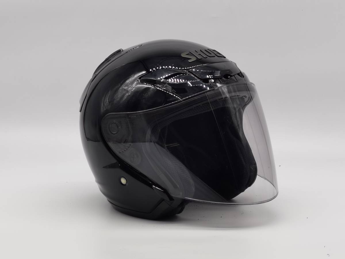 SHOEI ショウエイ J-FORCE III ジェイ-フォーススリー J-FORCE3 ブラック ジェットヘルメット Mサイズ_画像2