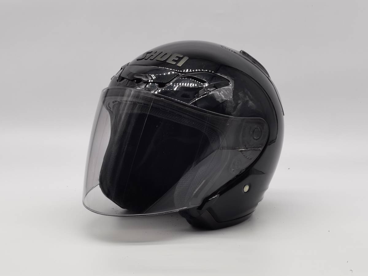 SHOEI ショウエイ J-FORCE III ジェイ-フォーススリー J-FORCE3 ブラック ジェットヘルメット Mサイズ_画像4