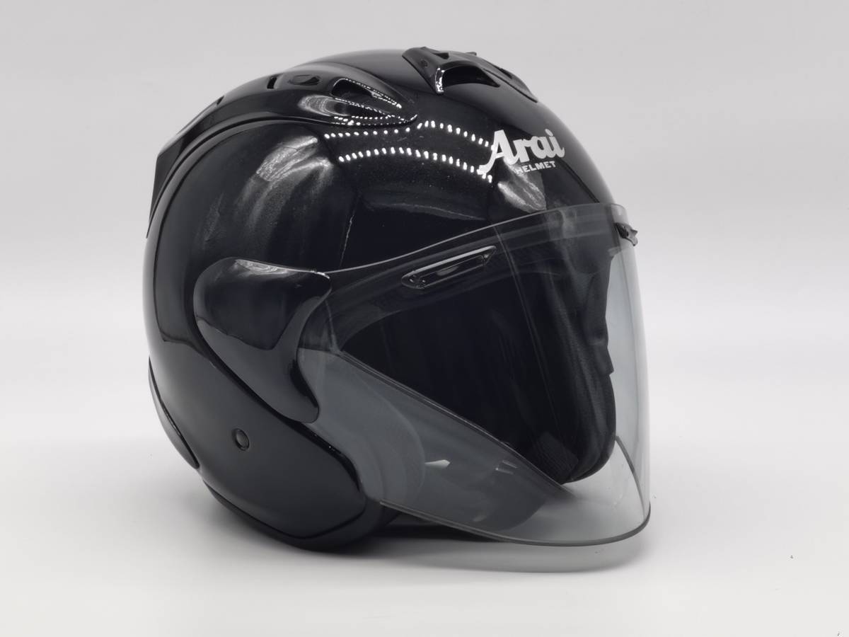 Arai アライ SZ-Ram4 グラスブラック GLASS BLACK ジェツトヘルメット XLサイズ_画像2