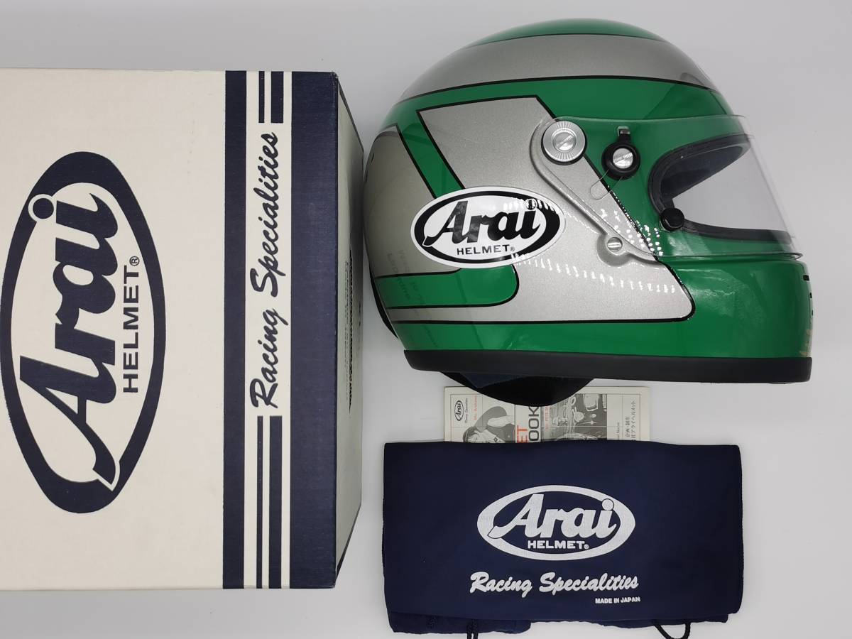 Arai アライ GP-2K 土屋圭市 直筆サイン入り 四輪用 フルフェイスヘルメット Lサイズ_画像1