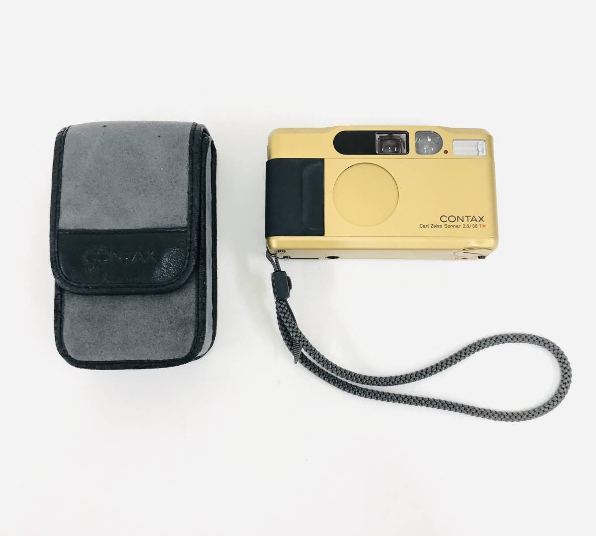 【 極美品 】 動作確認済み　コンタックス CONTAX T2 Carl Zeiss 2.8/38 コンパクトフィルムカメラ　イエロー_画像1