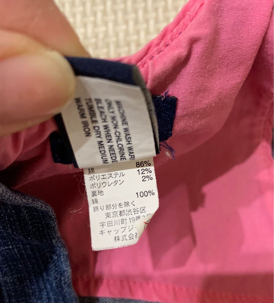 GAPギャップ　ベビーキッズ　ワンピースデニム　6-12months 子供服　レトロ