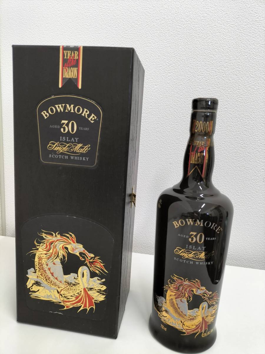 BOWMORE ボウモア 30年 セラミックドラゴン 陶器 750ml　未開栓　液漏れあり　NO2547_画像1