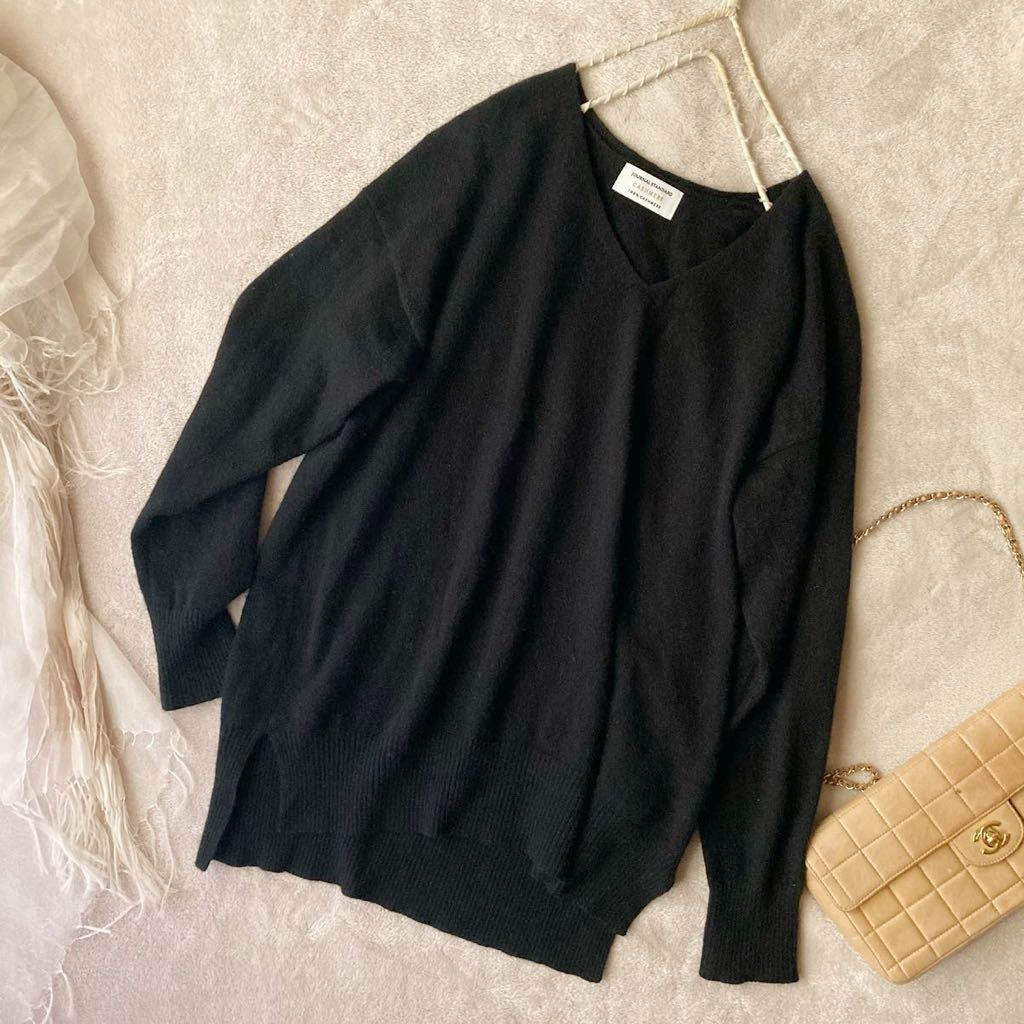 ドゥロワー ＊ふわふわ起毛感 ファーカシミヤ100% ふんわりゆるニット＊ ドゥロワー ＊ふわふわ起毛感 ファーカシミヤ100% ふんわりゆるニット＊