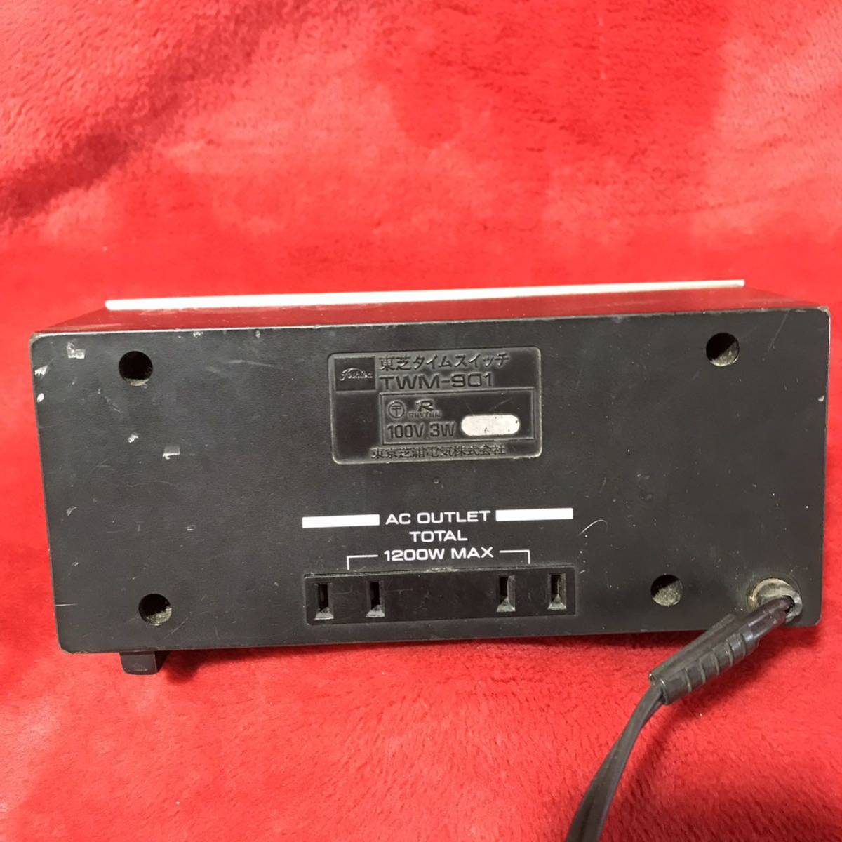 C293 Showa Retro Toshiba время переключатель TWM-901 электризация есть подтверждение рабочего состояния нет интерьер коллекция 
