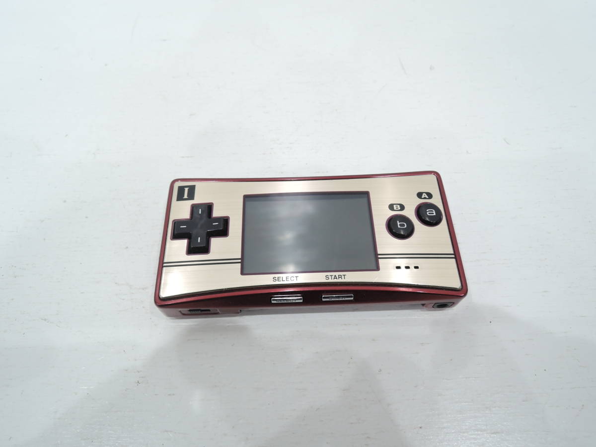 Nintendo 任天堂 GAME BOY micro　ゲームボーイミクロ ファミコンカラー　簡易動作確認済み　A2334
