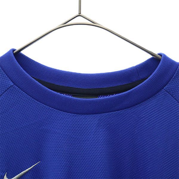 ナイキ 切替 トレーニング 半袖 ウェア L ブルー NIKE Tシャツ スポーツ メンズ 231228の画像3