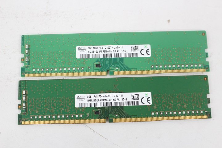 SKhynix HMA81GU6AFR8N-UH DDR4 PC4-2400T 8GB×2枚セット 16GB メモリ☆_画像1