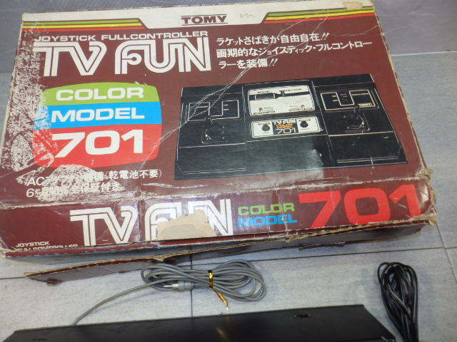 トミー TV FUN カラーモデル701 ビンテージ TOMY テレビゲーム COLOR MODEL 701 当時物 レトロゲーム機 テレビファン G7189_画像5