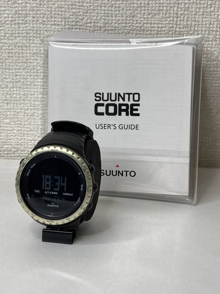 スントコア ブラックイエロー SUUNTO CORE BLACK YELLOW 中古 スキー 登山 キャンプ_画像1