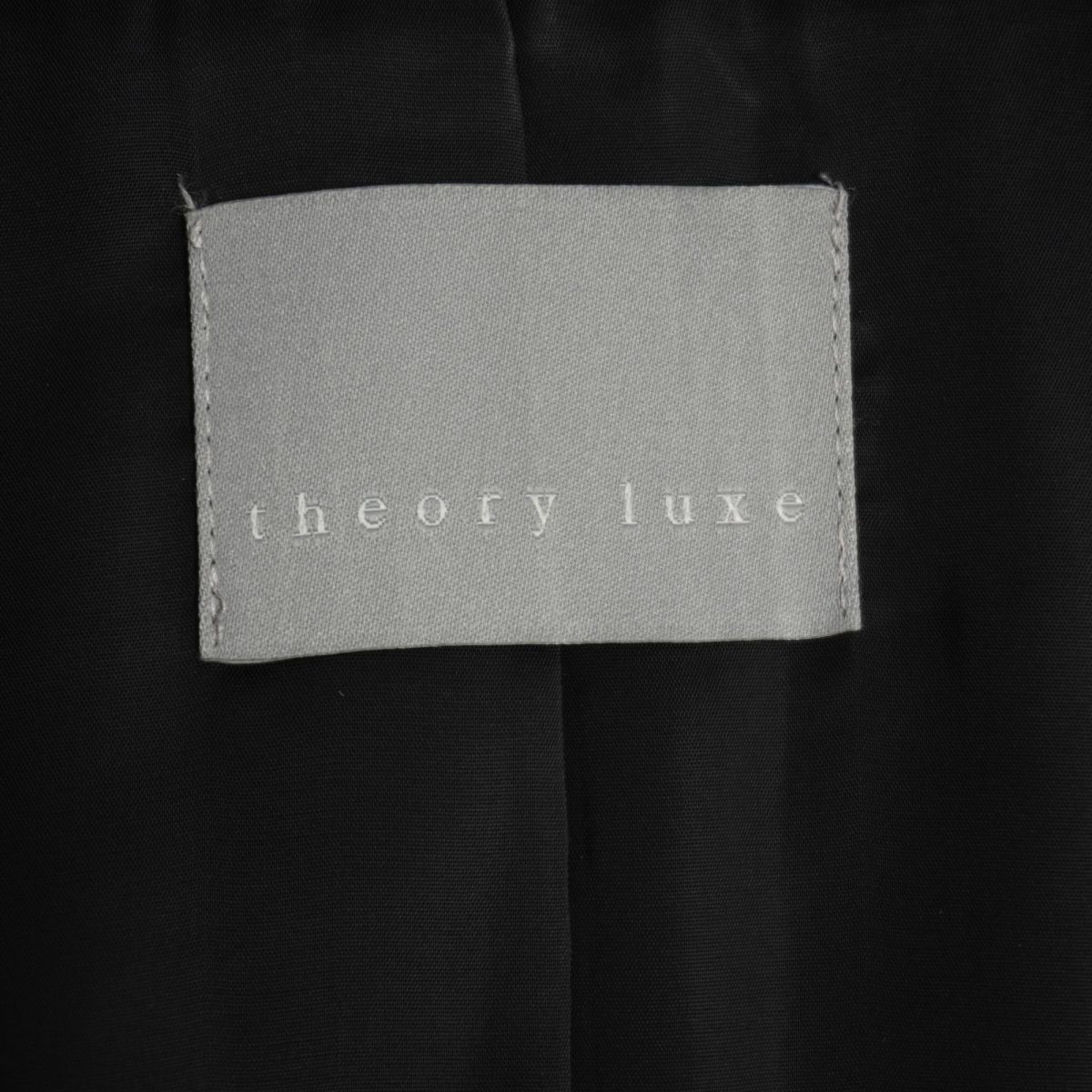 美品 theory luxe セオリーリュクス ブラックフォーマル セットアップスカートスーツ ジャケット 総裏 レディース 黒 サイズ4038*KC91_画像9