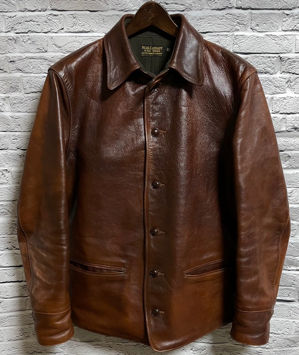 FREEWHEELERS フリーホイーラーズ GENCO別注 ブレーキマン コート BRAKEMAN COAT 検/カーコート/レザージャケット/ザ リアルマッコイズ_画像1