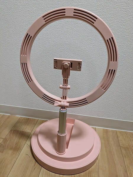 #437 Besuto 折畳み式LEDリングライト(ピンク) ※通電不可 ※開封済み_画像6