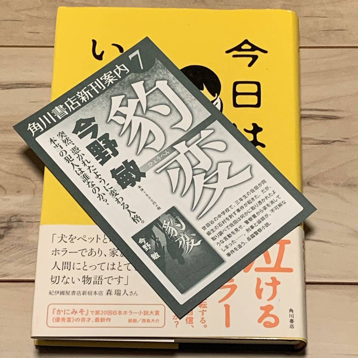 初版帯付 倉狩聡 今日はいぬの日 カバー西島大介 角川書店刊 初版帯付 倉狩聡 今日はいぬの日 カバー西島大介 角川書店刊