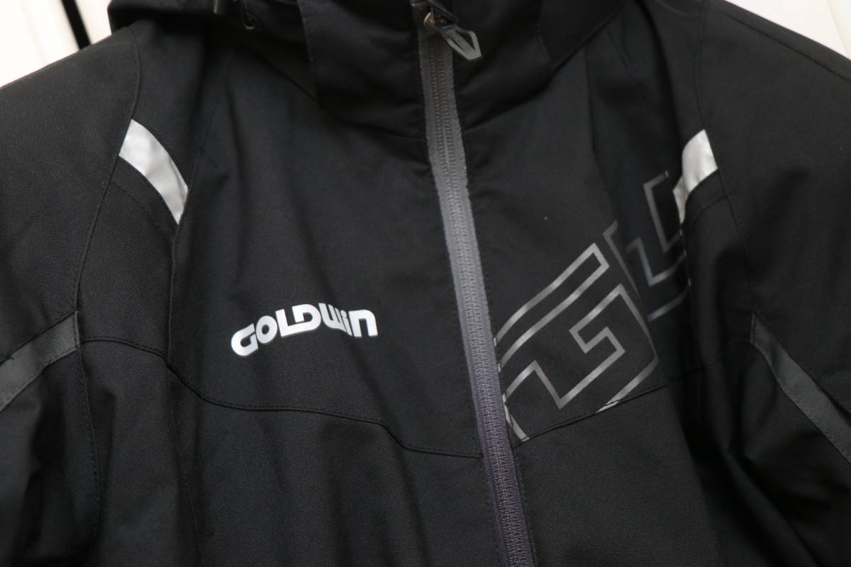 GOLDWIN ゴールドウイン GSM22754 マルチフーデッドオールシーズンジャケット 防寒 防風 着脱可能ライナー付 ブラック sizeOL(XL)_画像4
